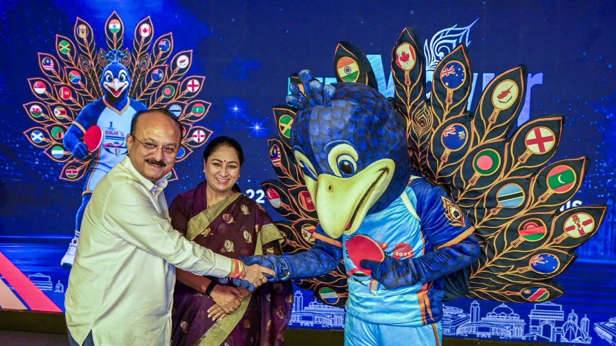Delhi CM Rekha Gupta unveils Commonwealth Table Tennis mascot