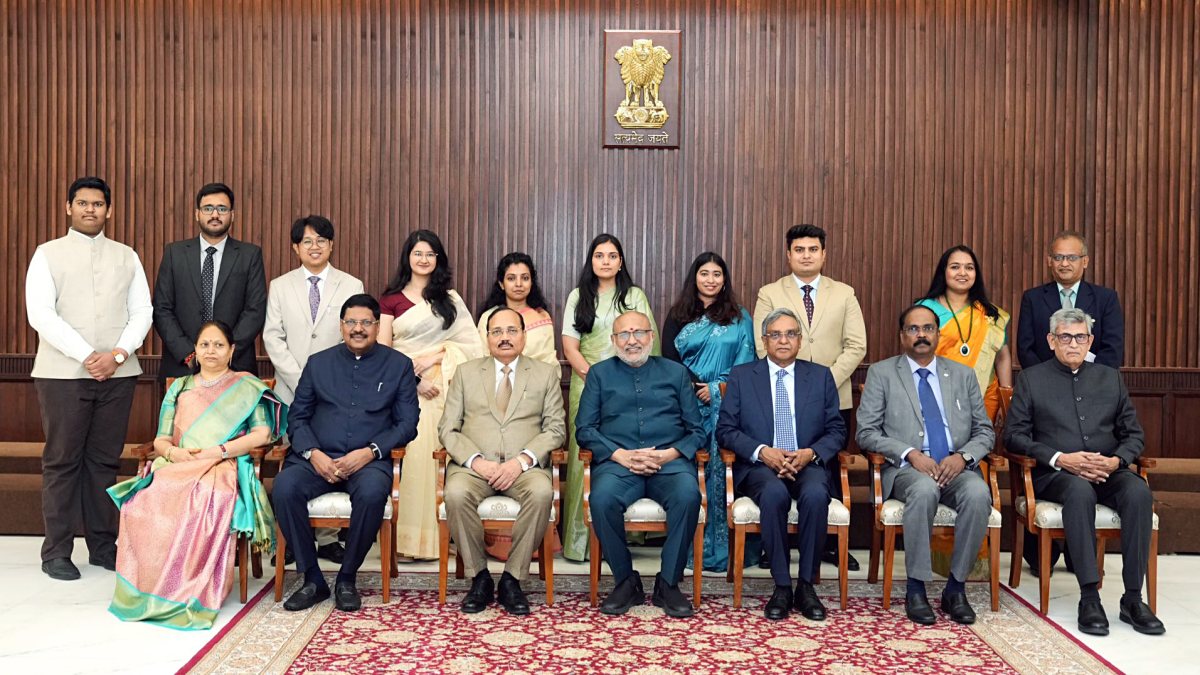 VP releases book 'The Voice of Justice' at Uprashtrapati Bhavan