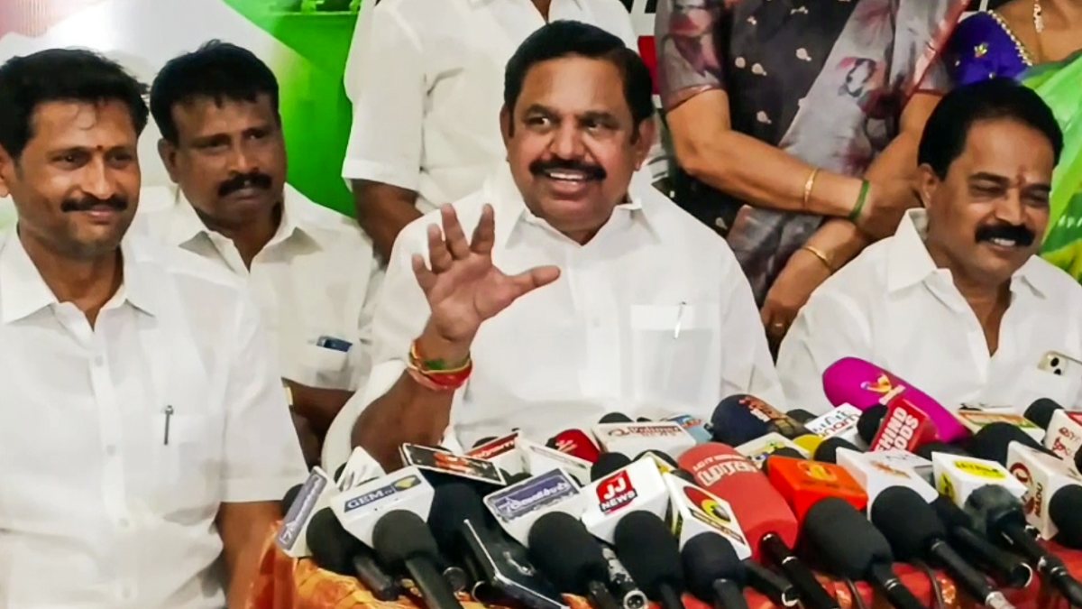 Edappadi Palaniswami addresses press conference in Salem