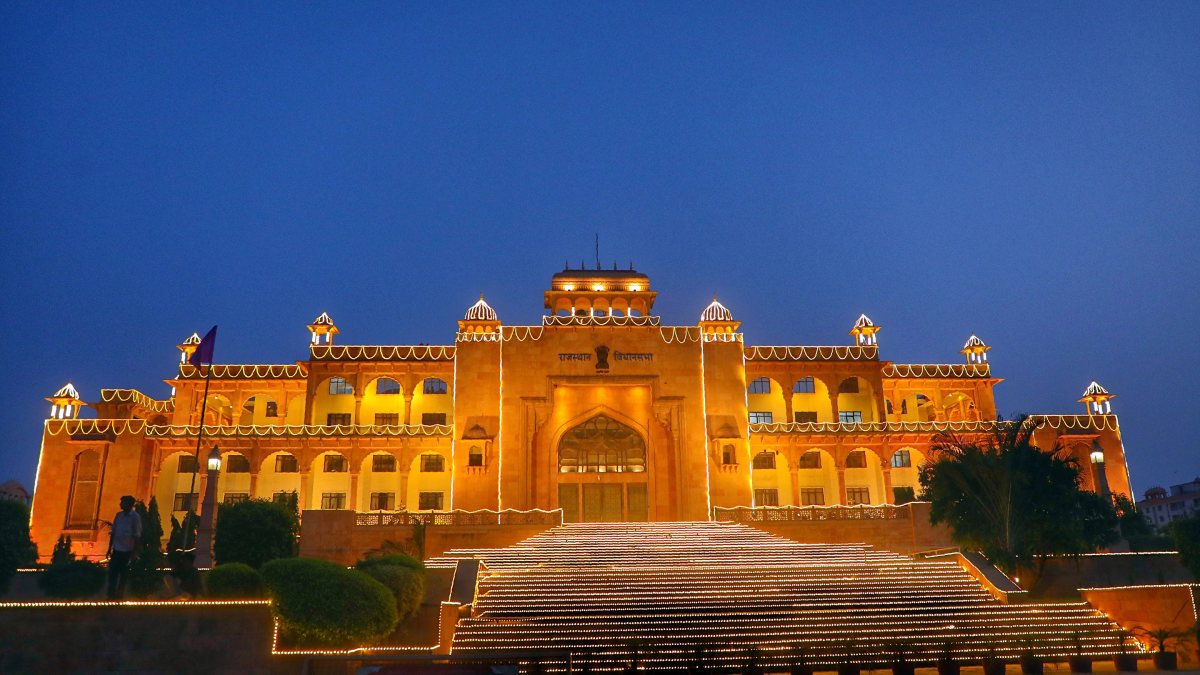 Rajasthan Assembly illuminated for 75 glorious years