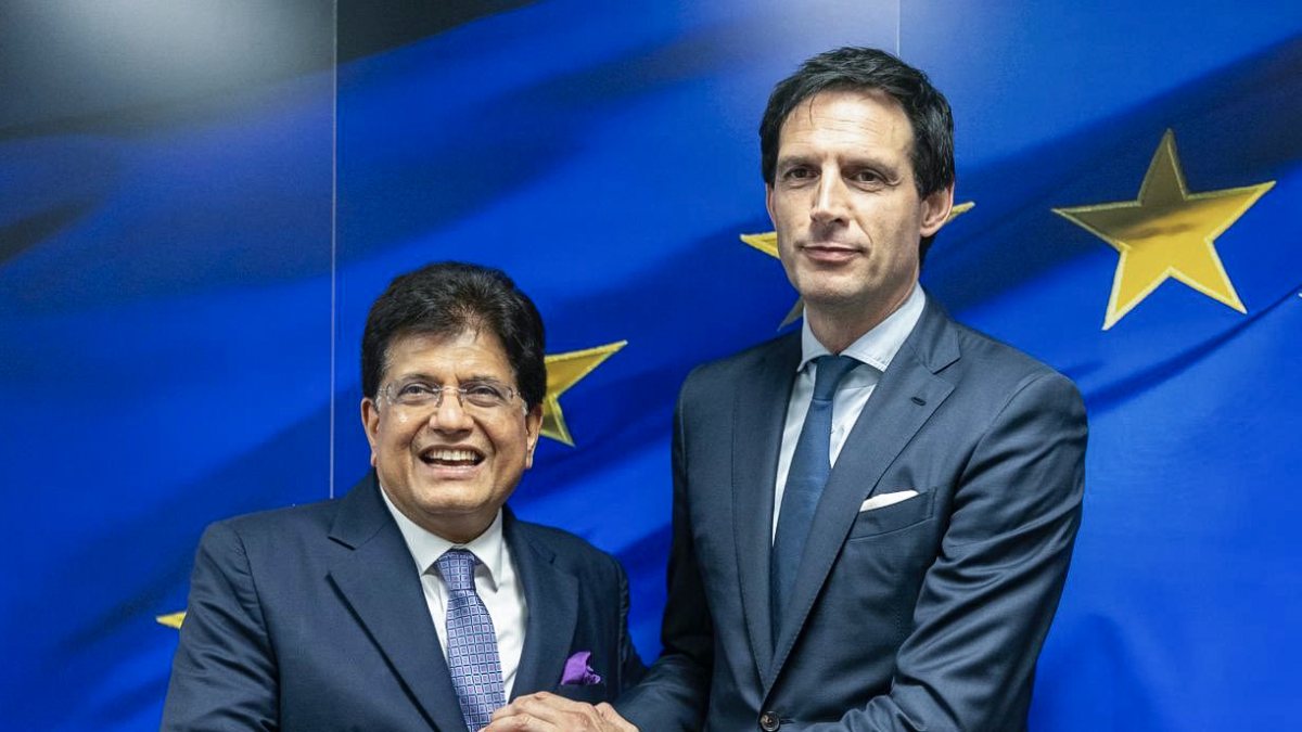Piyush Goyal meets EU climate commissioner in Brussels