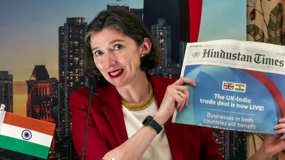 UK envoy Lindy Cameron speaks on India-UK FTA in New Delhi