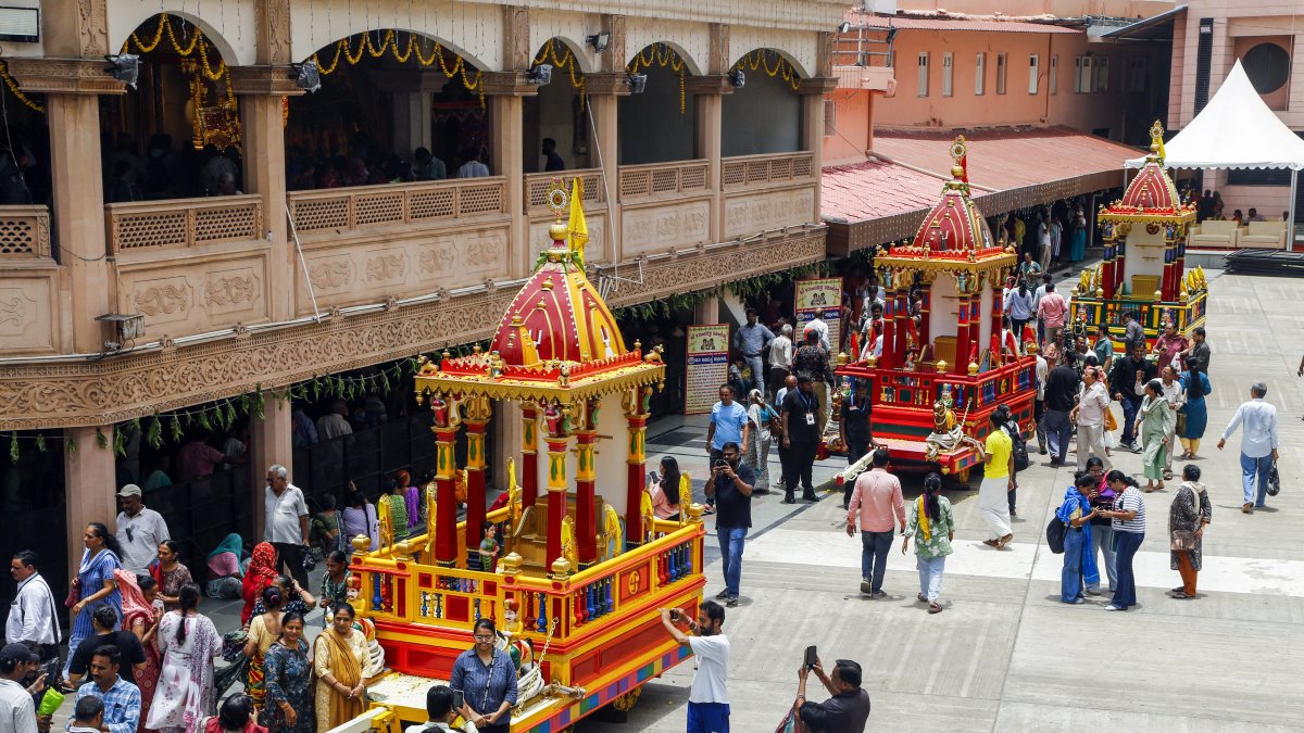 Chariots placed inside Jagannath temple ahead of Rath Yatra