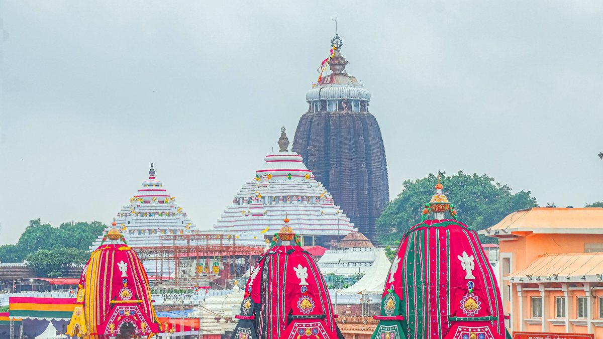 Three chariots ready for Shree Gundicha Yatra in Ahmedabad