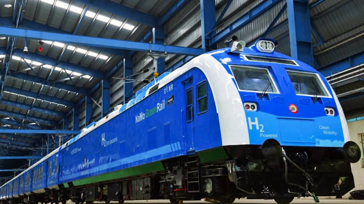 Haryana CM shares image of India's first hydrogen train