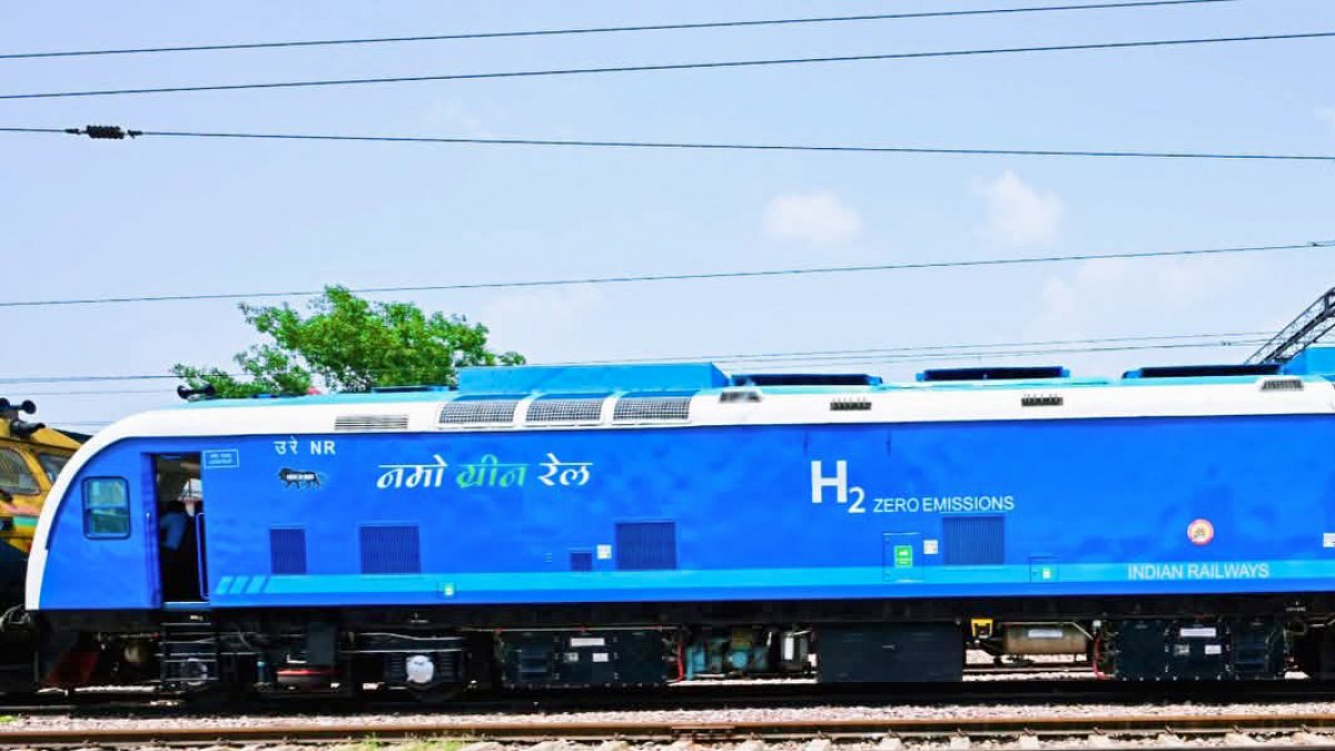 Haryana CM shares image of India's first hydrogen train