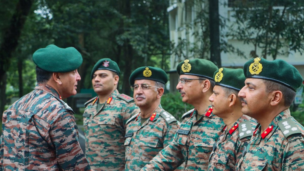 Army chief reviews security at Trishakti Corps headquarters