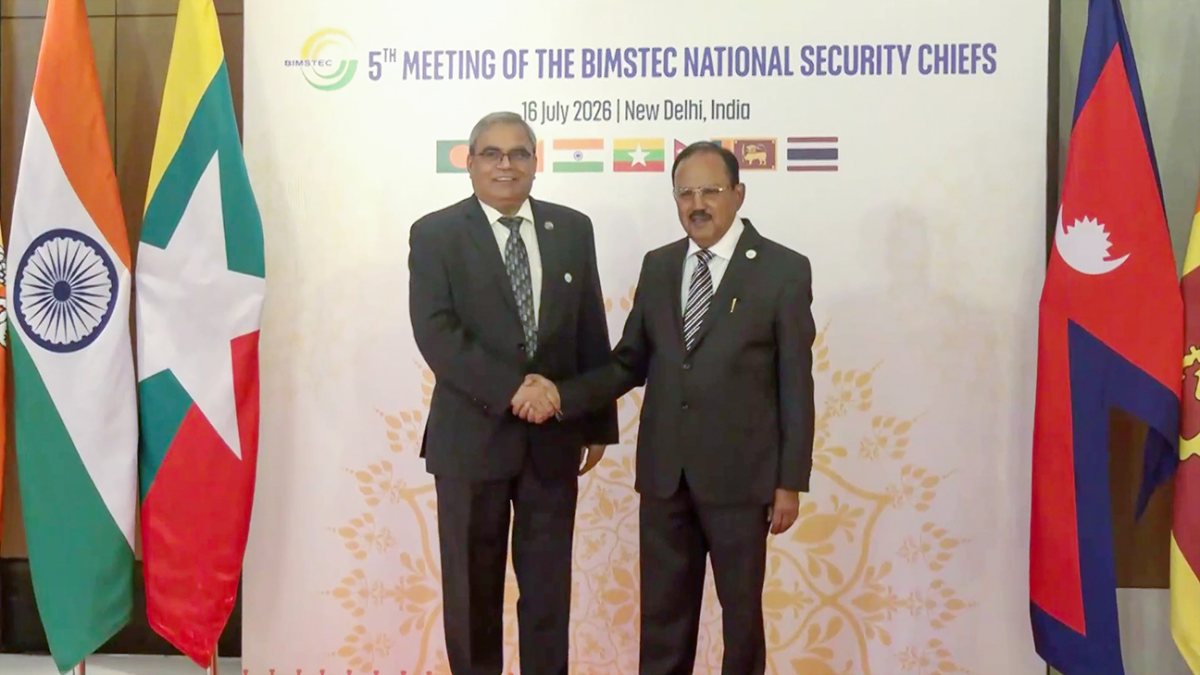NSA Doval meets BIMSTEC security chiefs in New Delhi