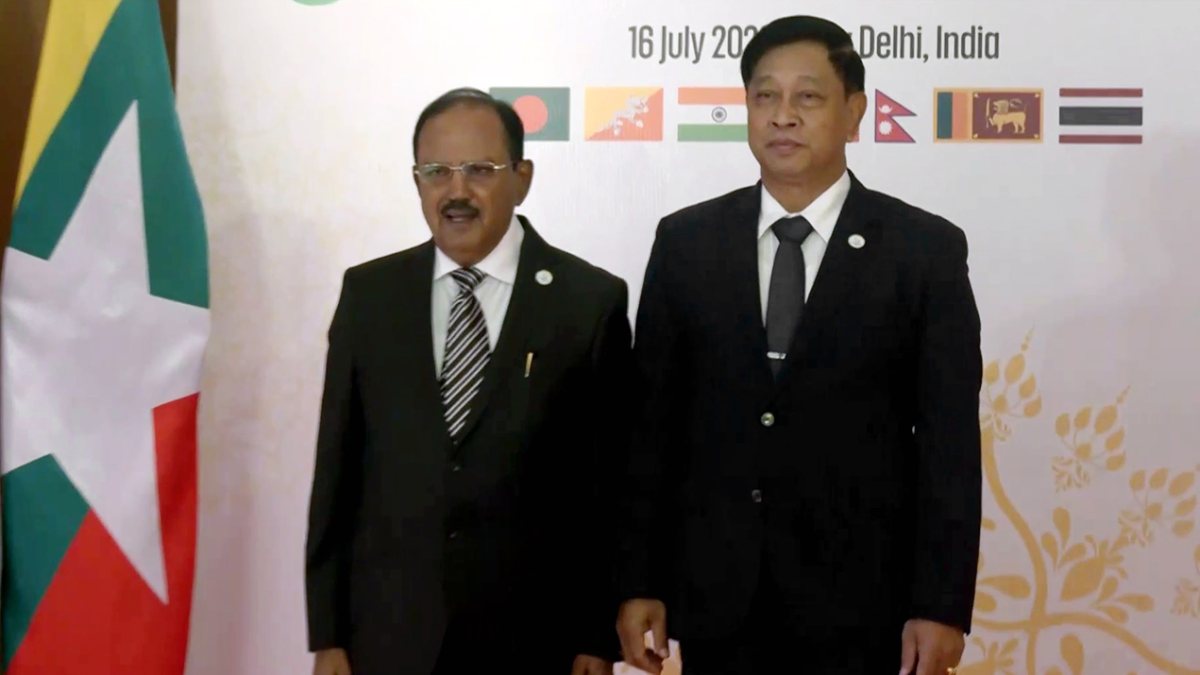 NSA Doval meets Myanmar counterpart at BIMSTEC security meet