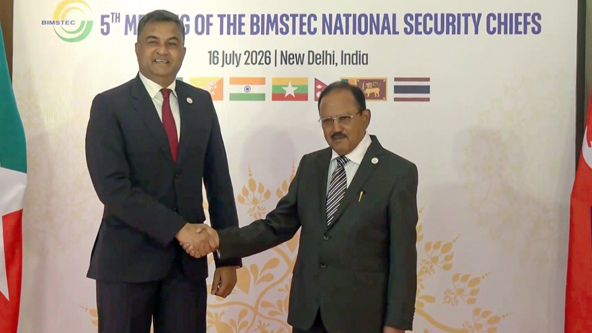 NSA Doval meets Sri Lanka Air Vice Marshal at BIMSTEC meet