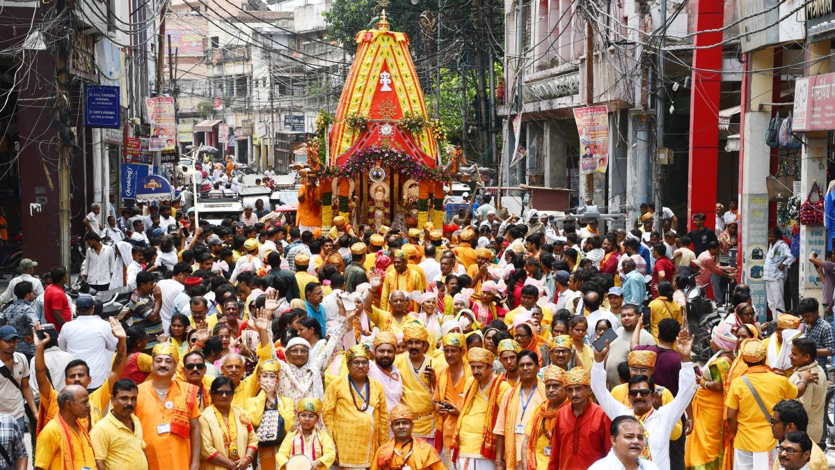 Devotees join annual Rath Yatra of Lord Jagannath in Prayagraj