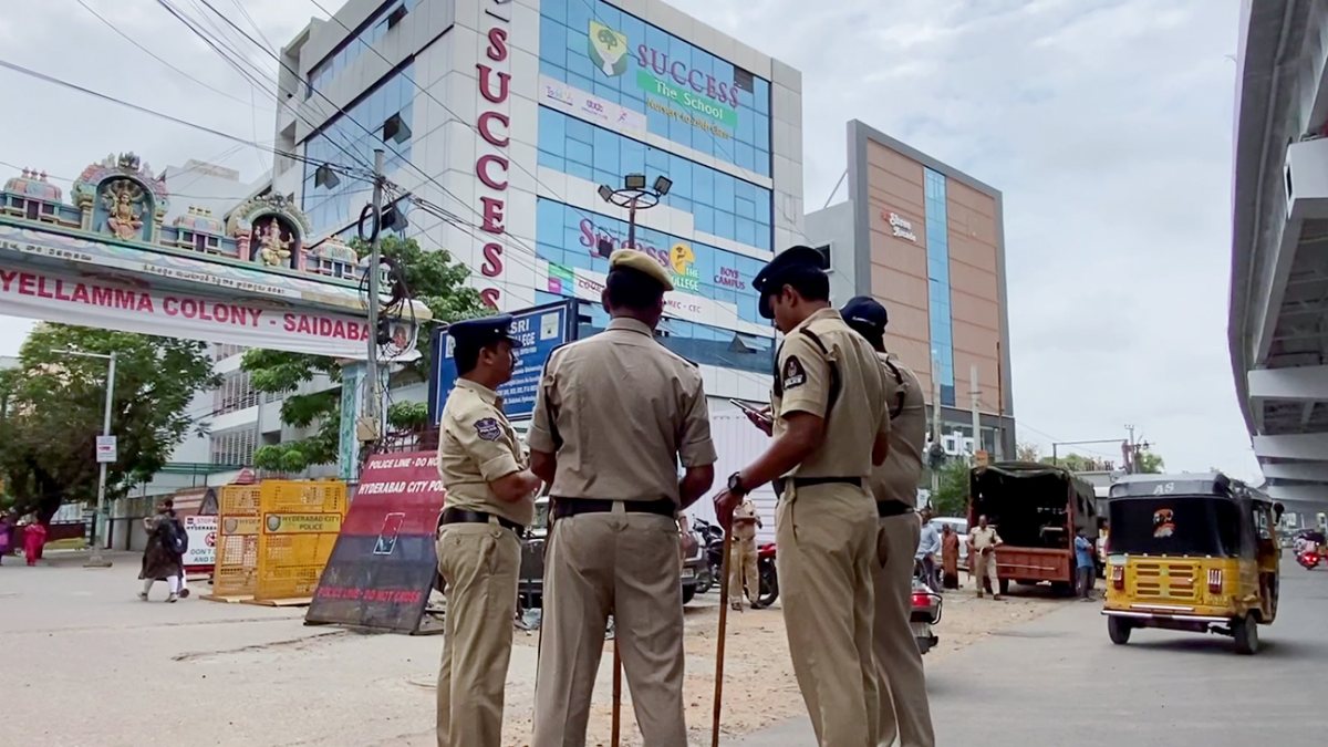 Heavy police deployment at Hyderabad school over religious homework row