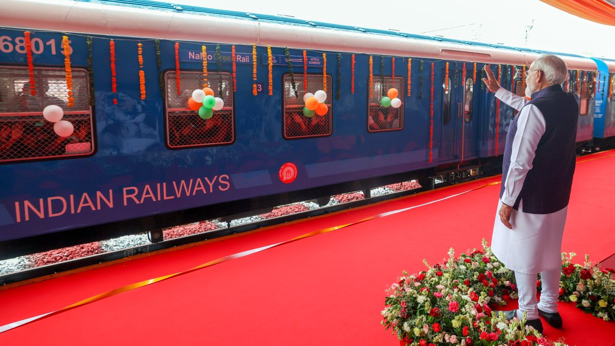 Modi launches India's first hydrogen train in Haryana