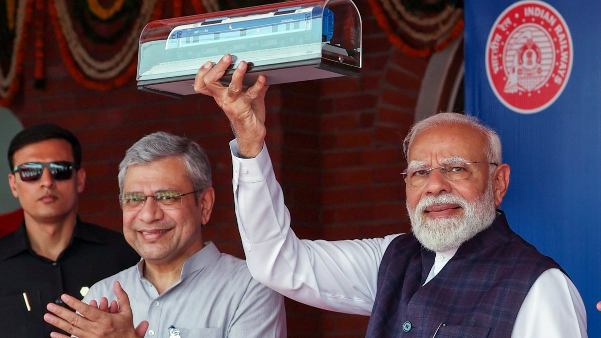 PM Modi launches India's first hydrogen train in Haryana
