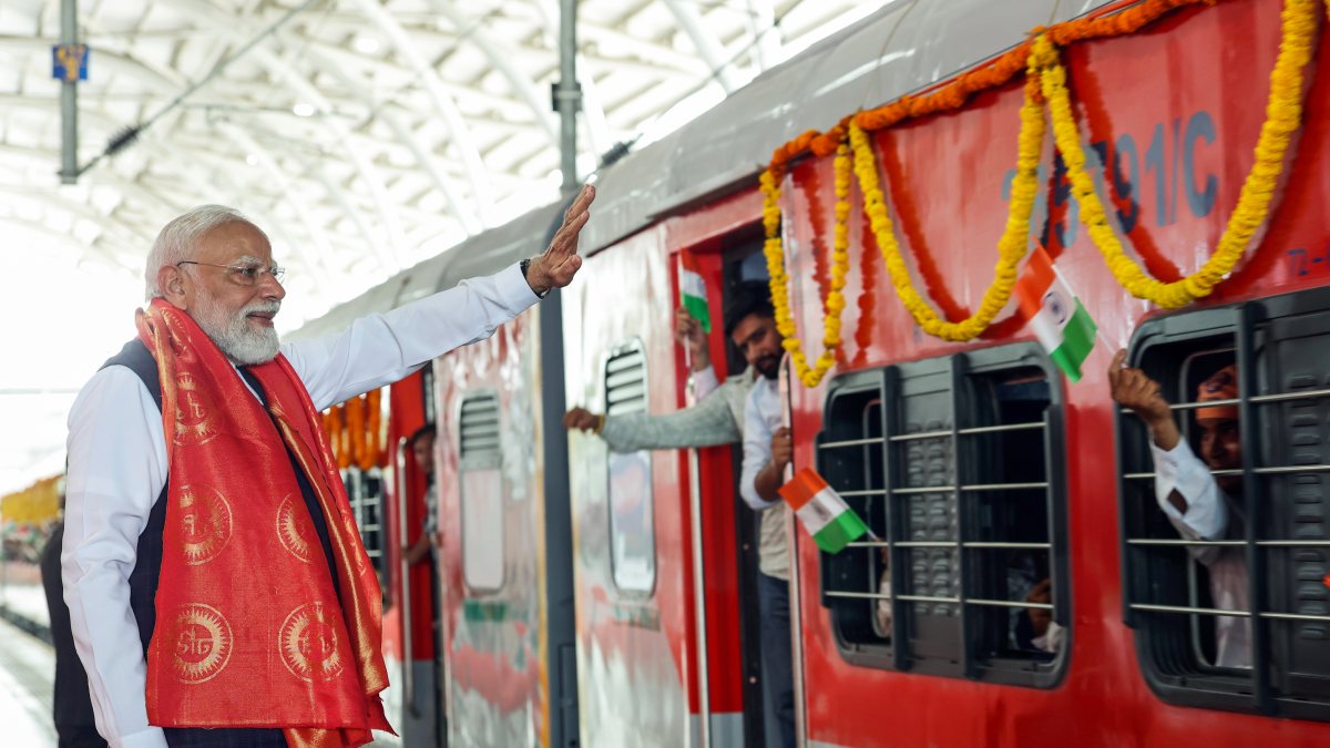 PM Modi flags off new rail services in Jalandhar