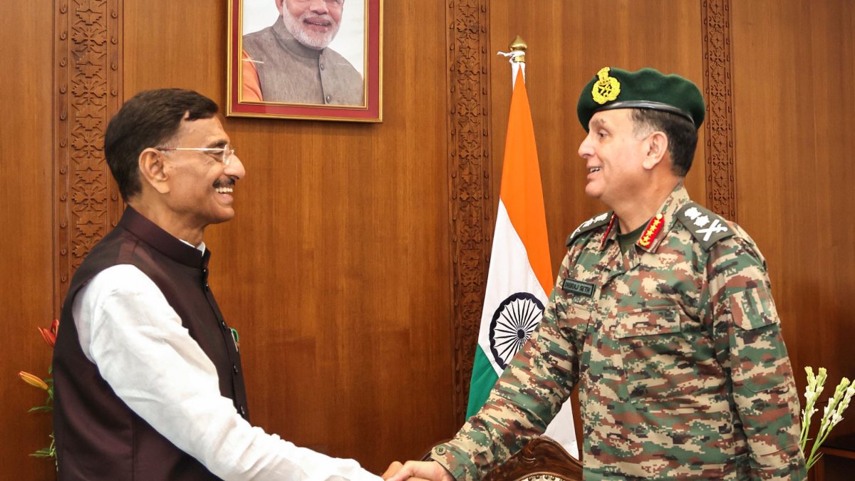 Army chief General Dhiraj Seth meets Defence Minister Sanjay Seth