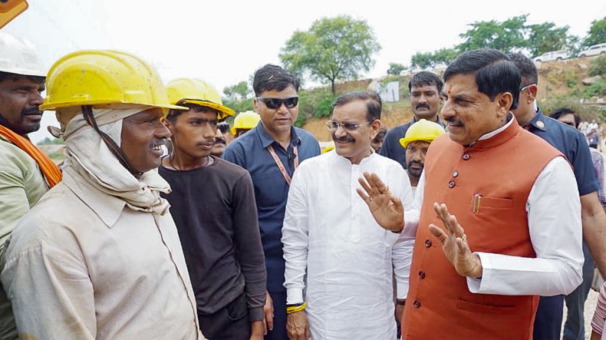 Mohan Yadav inspects India's longest water tunnel in Katni