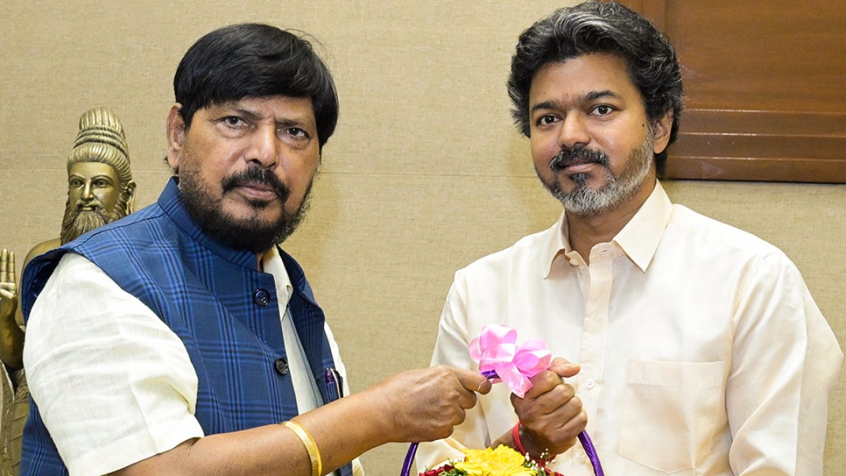 Ramdas Athawale meets Tamil Nadu CM Vijay in Chennai