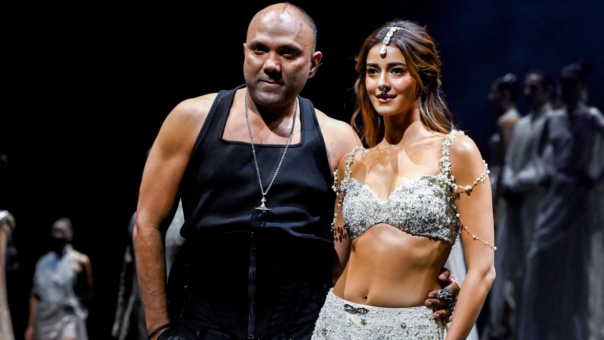 Ananya Panday showcases Gaurav Gupta's latest couture collection