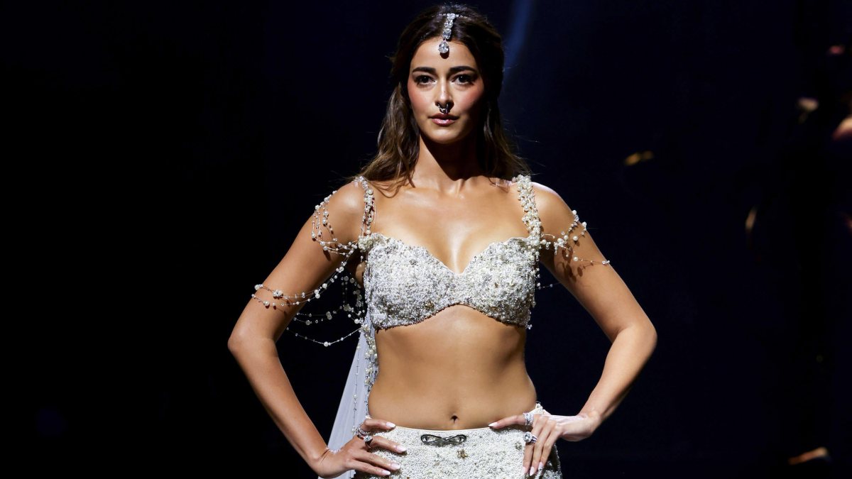 Ananya Panday showcases Gaurav Gupta's latest couture collection