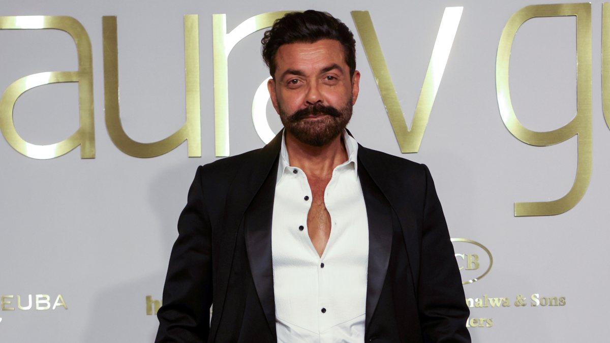 Bobby Deol walks the ramp at Gaurav Gupta's couture show