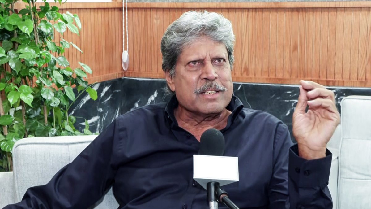 Kapil Dev speaks to media in Greater Noida