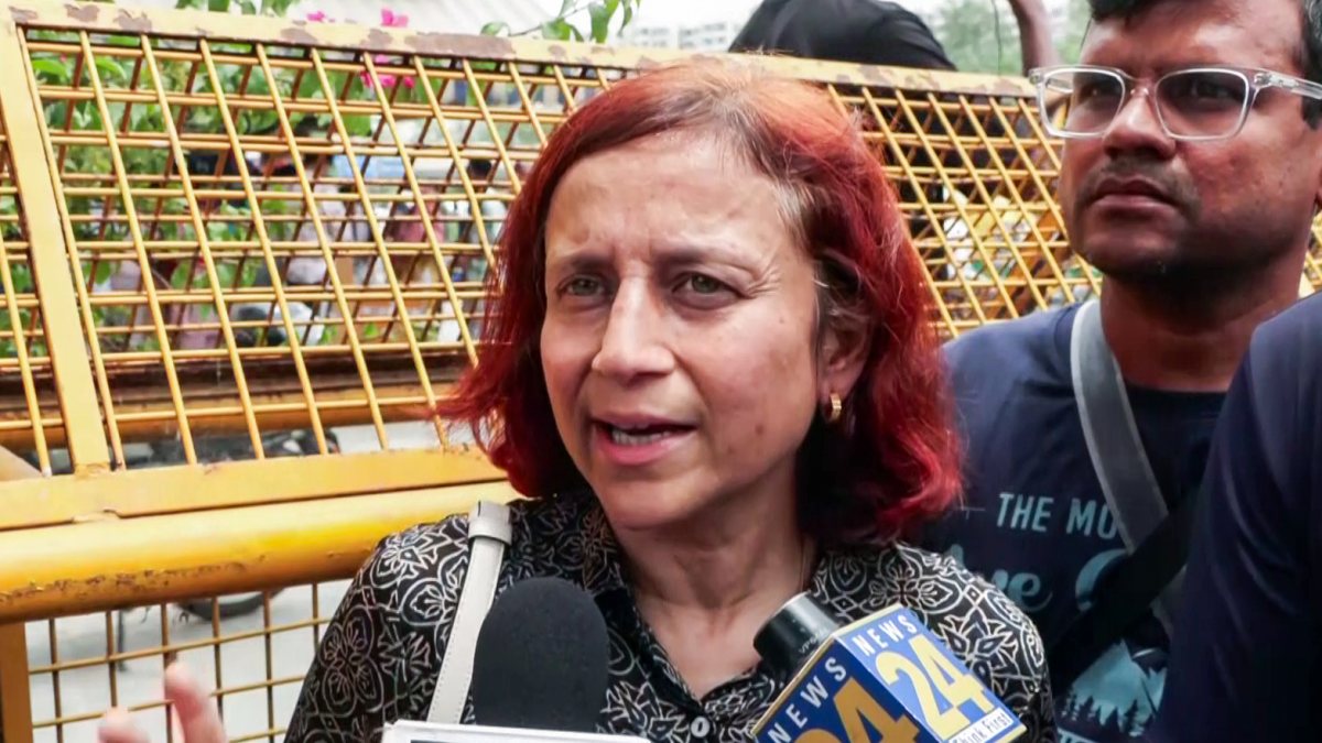 Sonam Wangchuk's wife speaks to media in Delhi