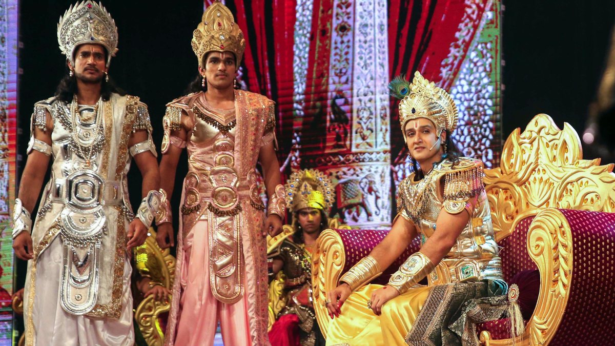 Actor Sourabh Raaj Jain performs as Lord Krishna in Bhopal