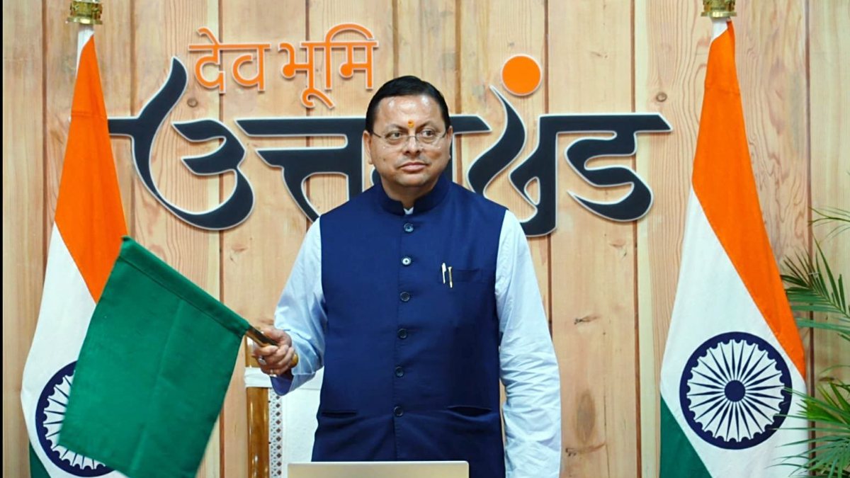 Uttarakhand CM flags off first direct train linking Kumaon and Garhwal