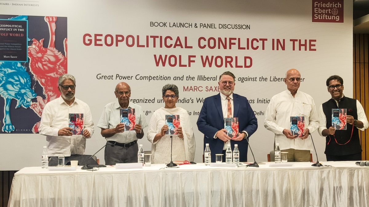 Marc Saxer launches 'Geopolitical Conflict in the Wolf World' at IIC