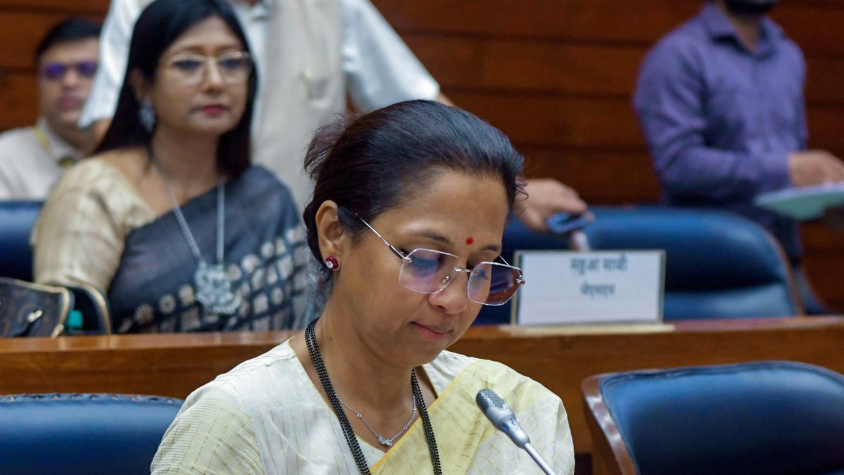 Supriya Sule attends all-party meeting ahead of monsoon session