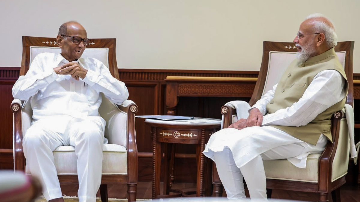 PM Modi meets Sharad Pawar at Parliament