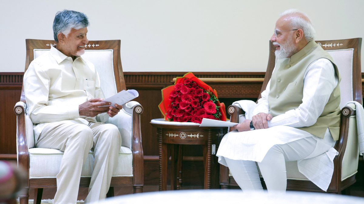 PM Modi meets Andhra CM Naidu in Delhi