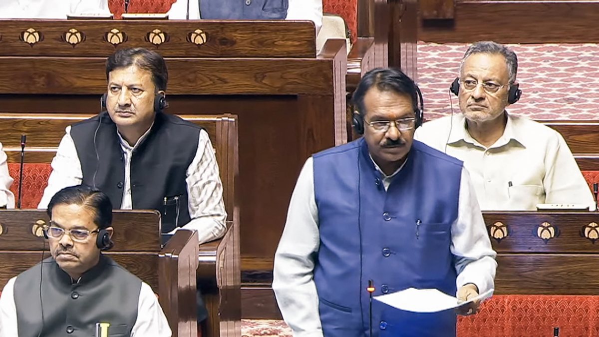 Harsh Malhotra addresses Rajya Sabha during Monsoon Session