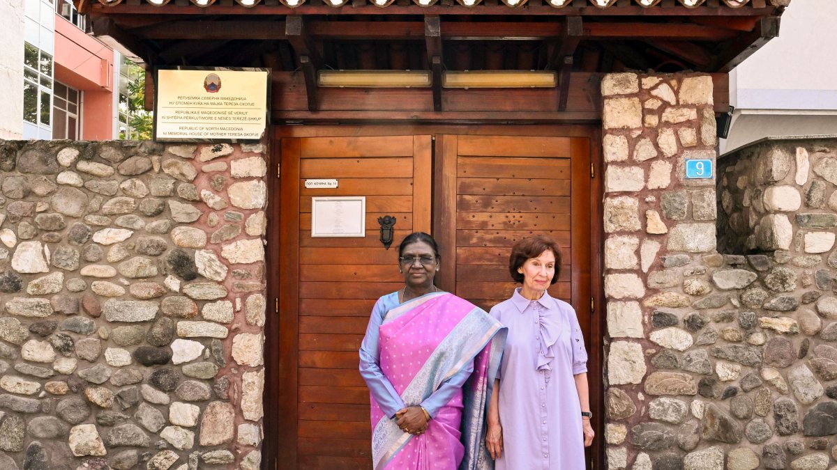 President Murmu visits Mother Teresa memorial in Skopje