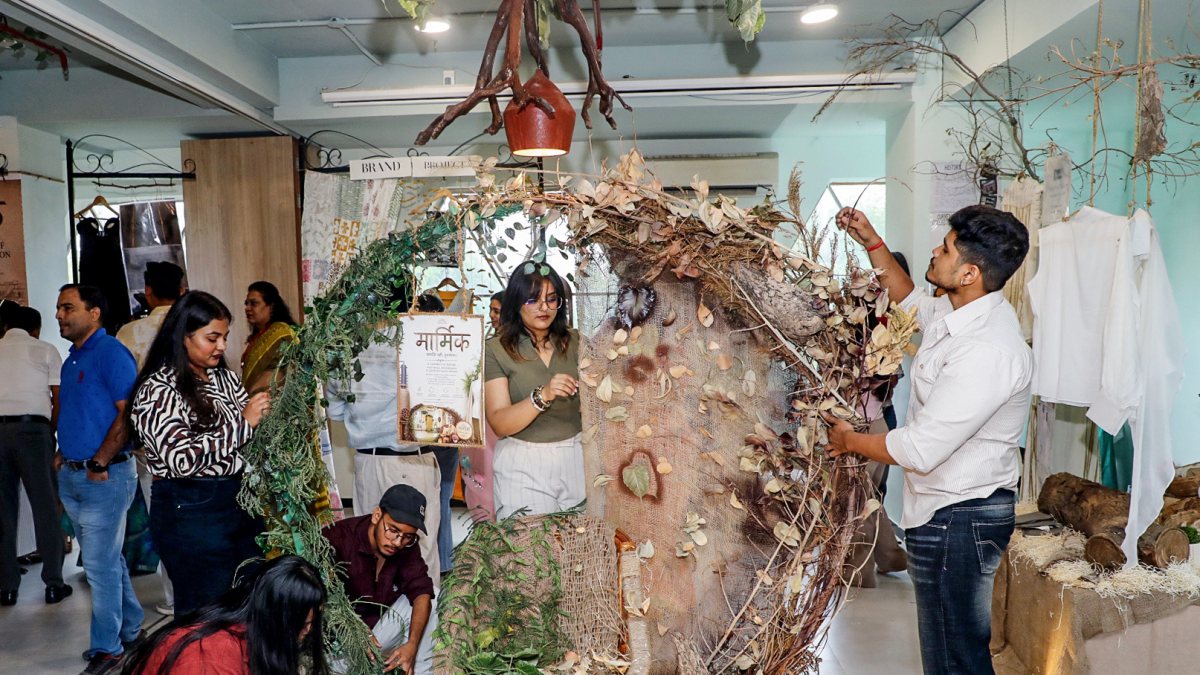 Students showcase installations at NIF Global Jaipur's Marmic exhibition