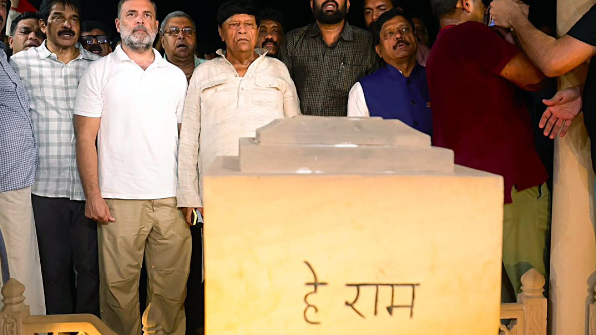Rahul Gandhi leads INDIA bloc tribute at Gandhi Smriti over NEET protest