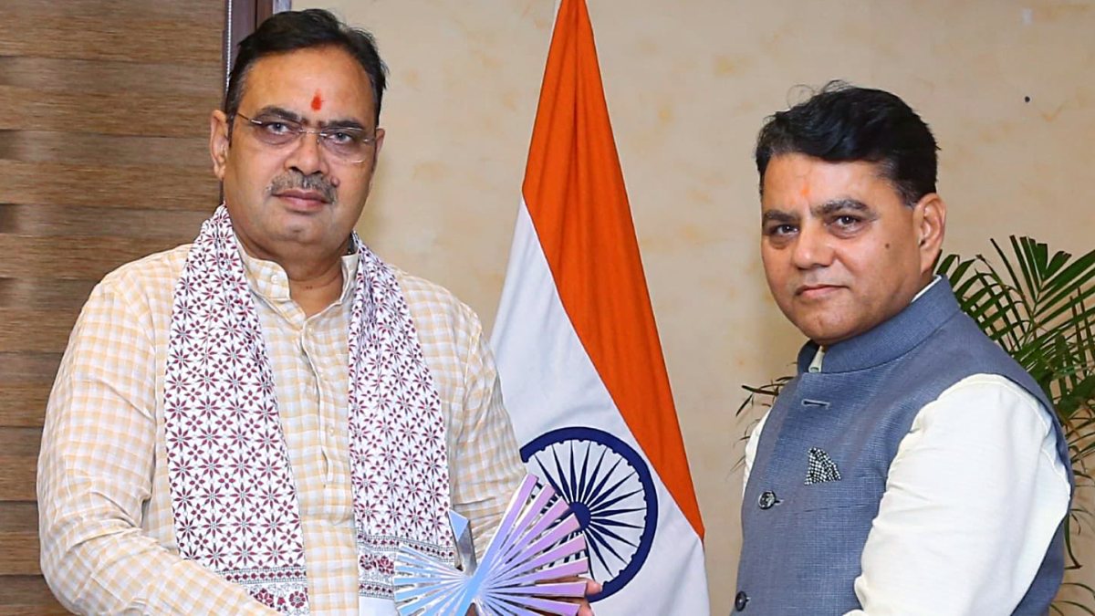 Adani Group official meets Rajasthan CM Bhajanlal Sharma in Jaipur