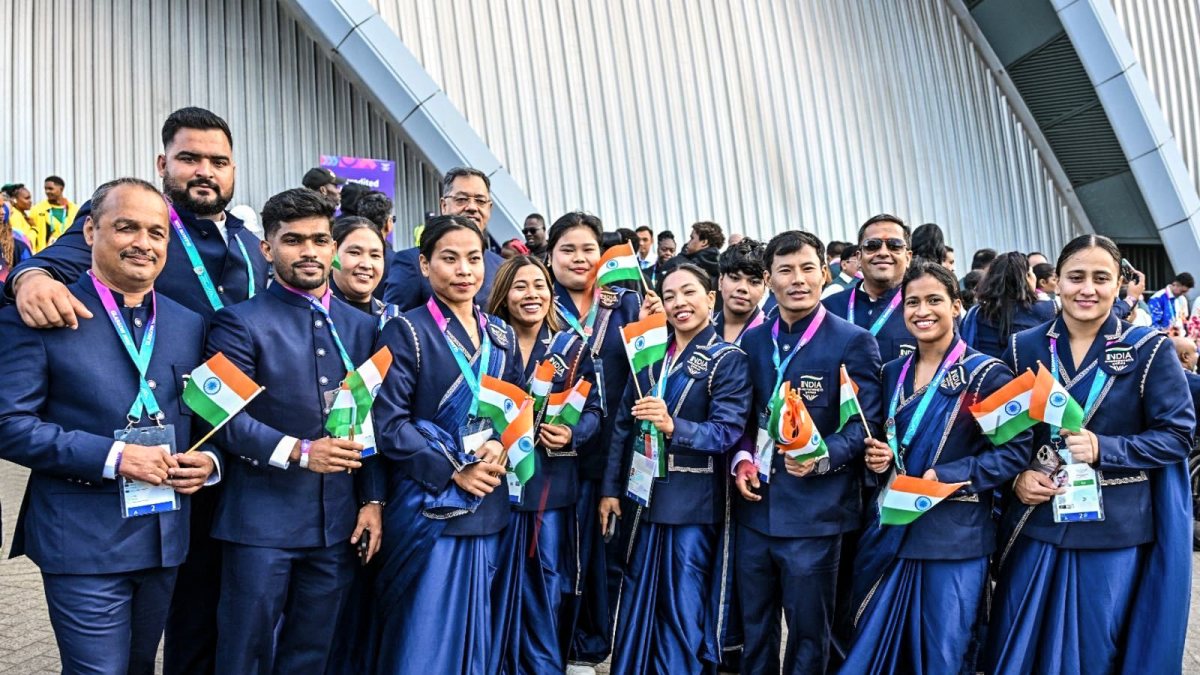 India's contingent at Commonwealth Games 2026 opening ceremony