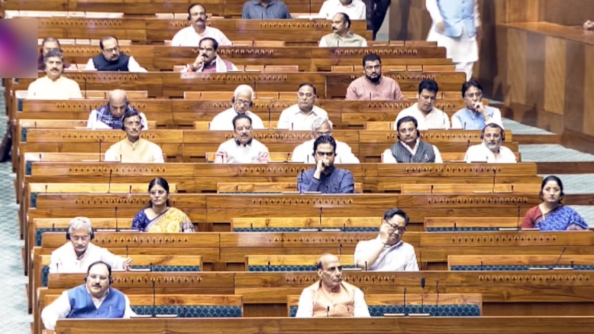 Union ministers in Lok Sabha during Monsoon Session