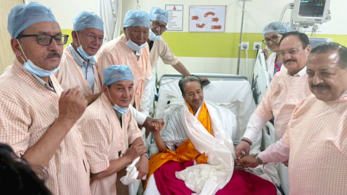 Union ministers visit Sonam Wangchuk at Gurugram hospital