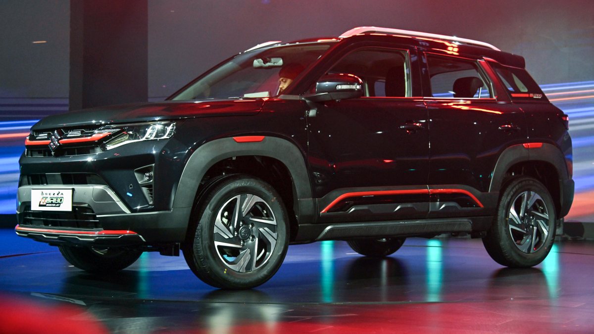 A view of the new Brezza during its launch ceremony, in Mumbai on Friday.