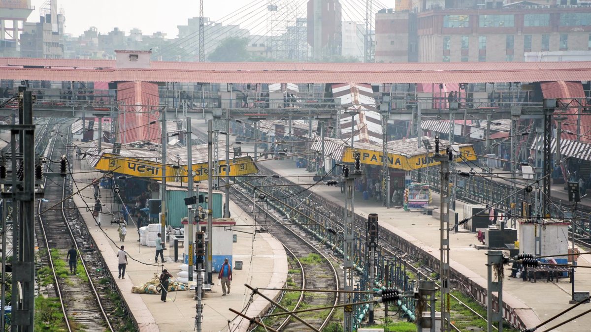 A view of the Patna Junction railway station on the day of statewide 'Bihar…