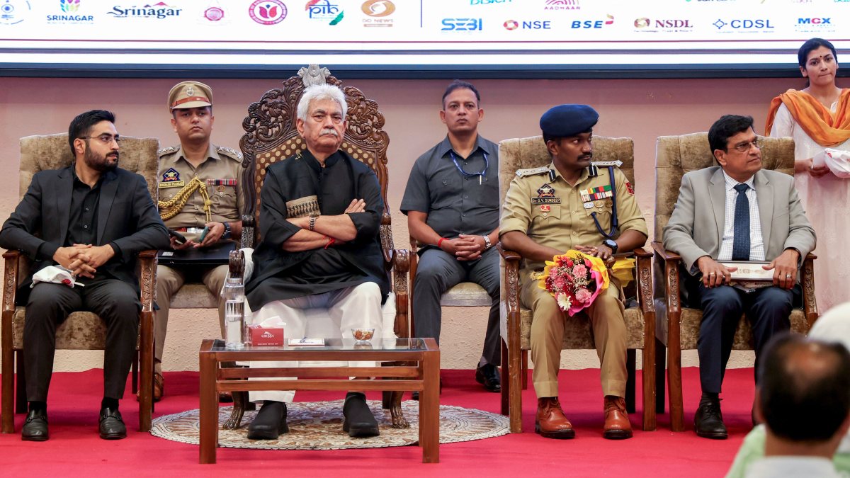 Jammu and Kashmir Lt. Governor Manoj Sinha graces the flagging-off ceremony of…