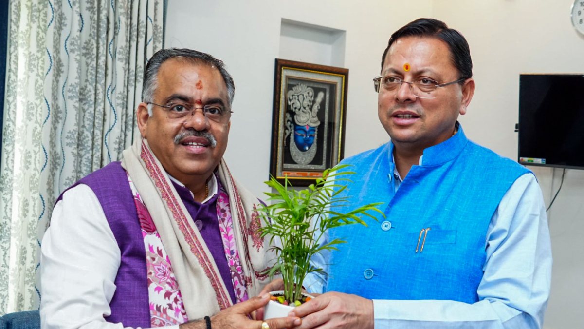 Uttarakhand Chief Minister Pushkar Singh Dhami meets BJP National General…