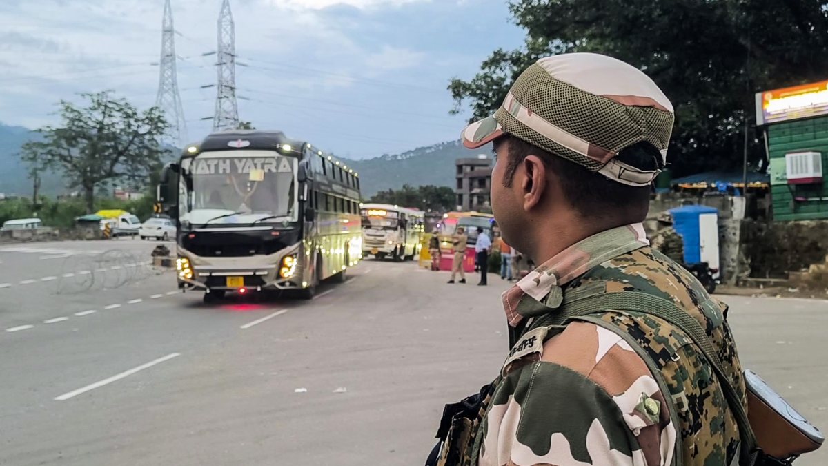 Amarnath Yatra resumes after remaining suspended for six days, in Udhampur on…