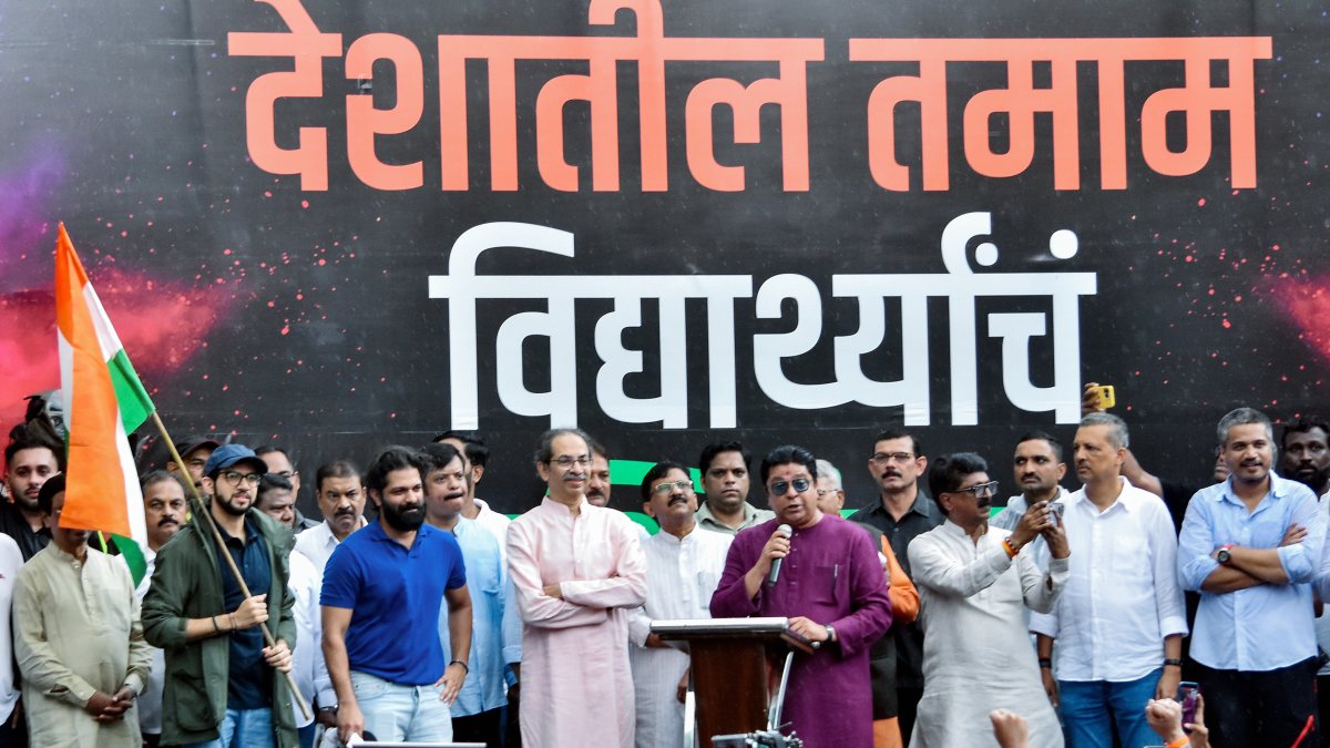 Maharashtra Navnirman Sena (MNS) Chief Raj Thackeray and Shiv Sena (UBT)…