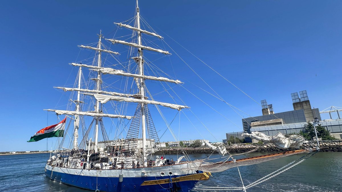 Ins Sudarshini departs Boston after SAIL 250 celebrations