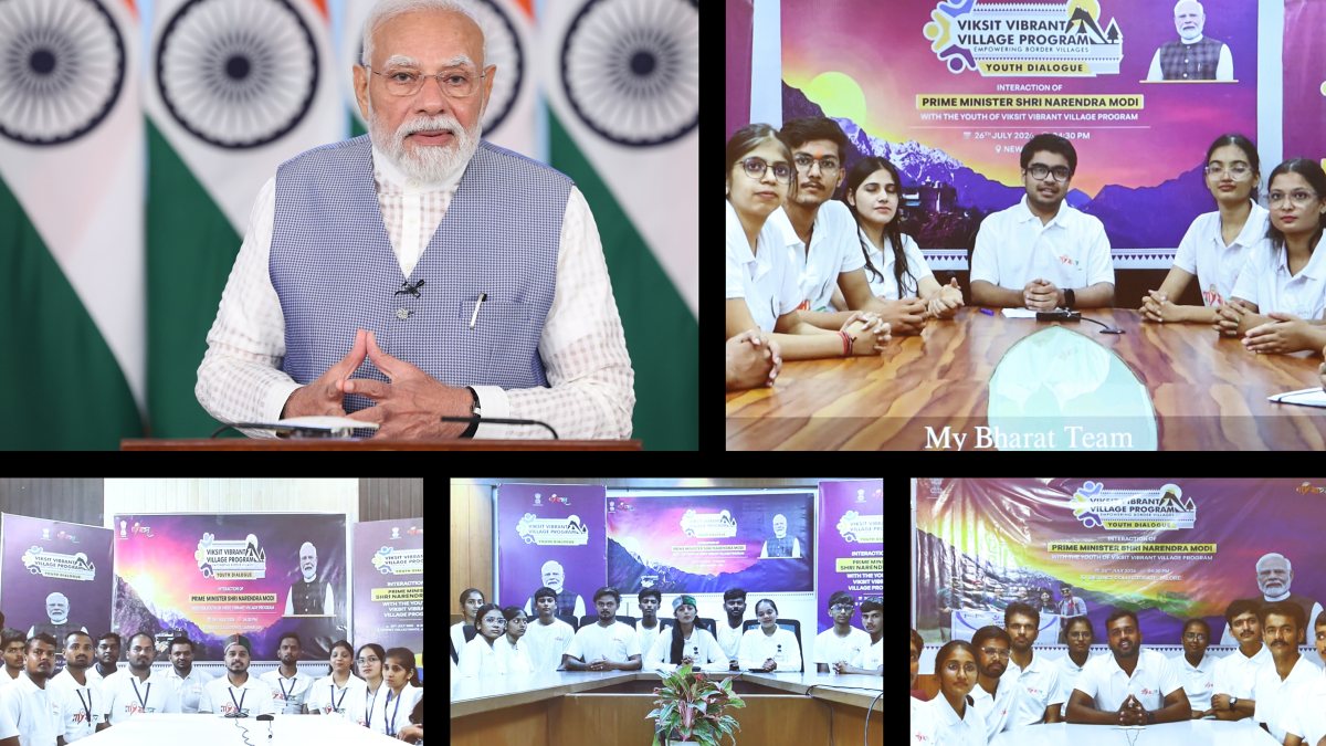 PM Modi interacts with Viksit Vibrant Village Program participants