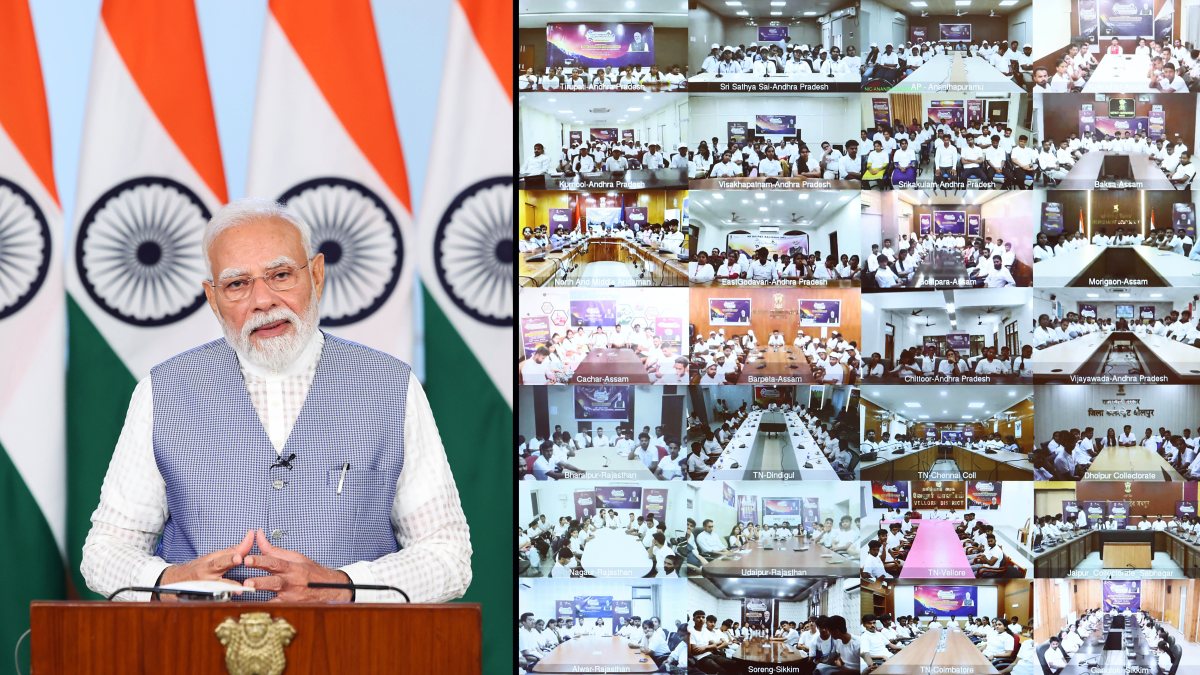 PM Modi interacts with Viksit Vibrant Village Program participants via video call